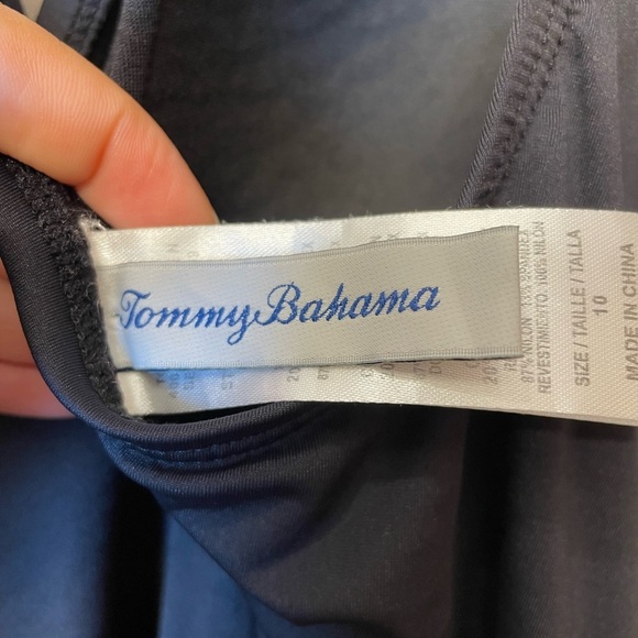 Tommy Bahama Black One Piece Swimwear Size 10 - Picture 2 of 7